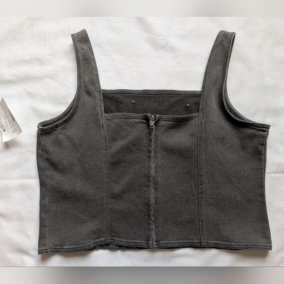 Bar III Gray Studded Tank Top - Picture 3 of 10